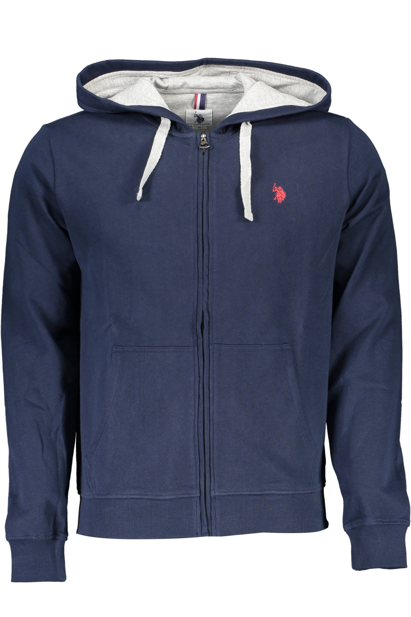 Hanorac Barbat, U.S. POLO, 9106225, Logo, Albastru, Albastru, 2XL