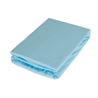 Cearceaf cu elastic Gecor, 90x200 cm, bumbac 100%, Albastru