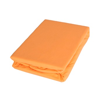 Cearceaf cu elastic Gecor, 180x200 cm, bumbac 100%, Oranj Cearceaf cu elastic Gecor, 180x200 cm, bumbac 100%, Oranj