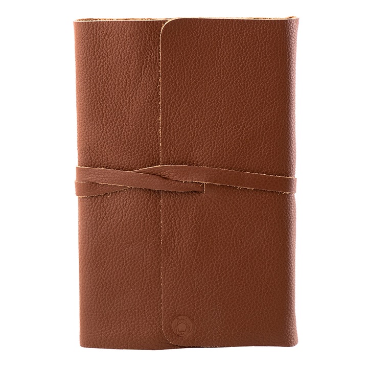 Тефтер Unika, Винтидж модел, От естествена кожа, Светло кафяв