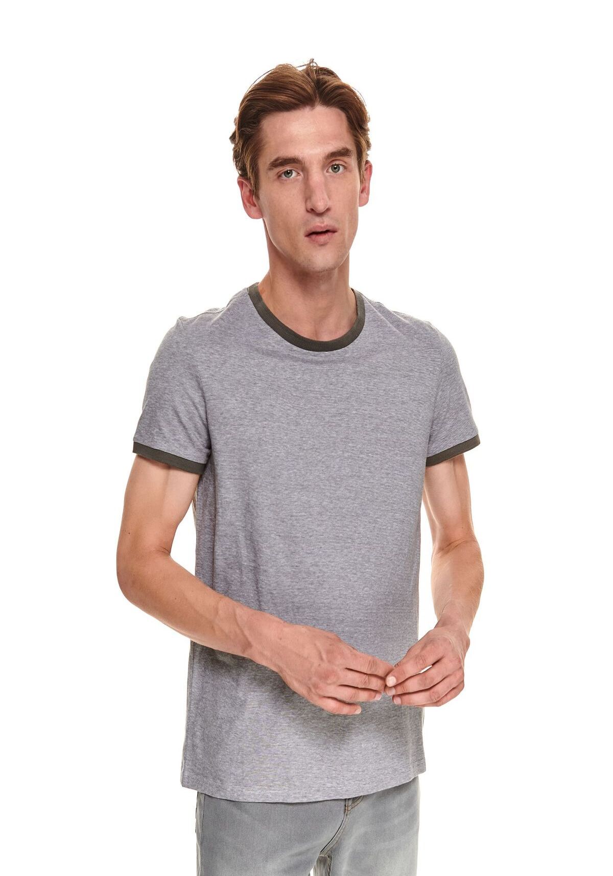 Tricou barbati, TOP SECRET, SPO5293, Gri inchis