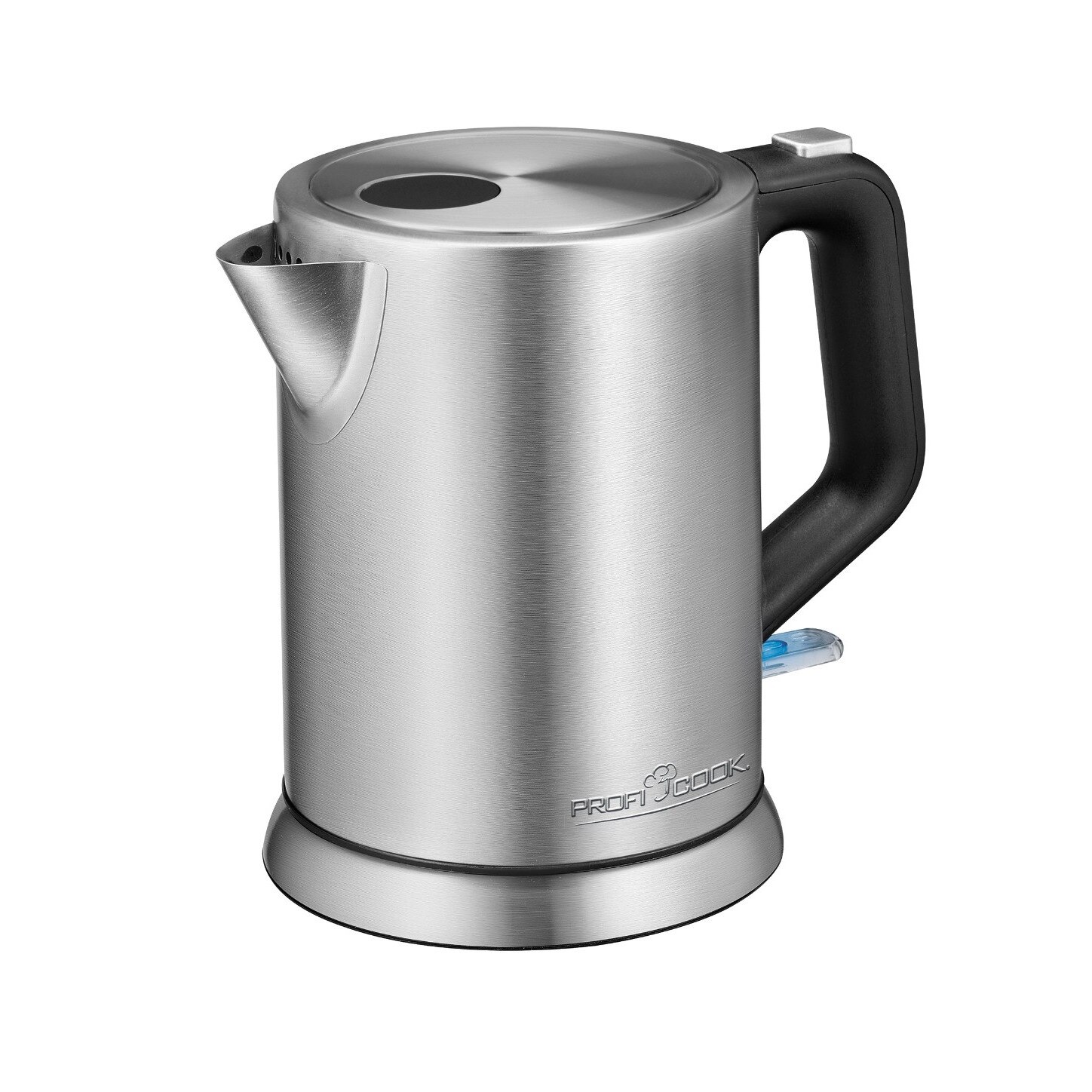 Fierbator electric ProfiCook PC-WKS 1106, capacitate 1 l, otel inoxidabil, indicator apa, manevrabilitate usoara, putere 2200 W, inox