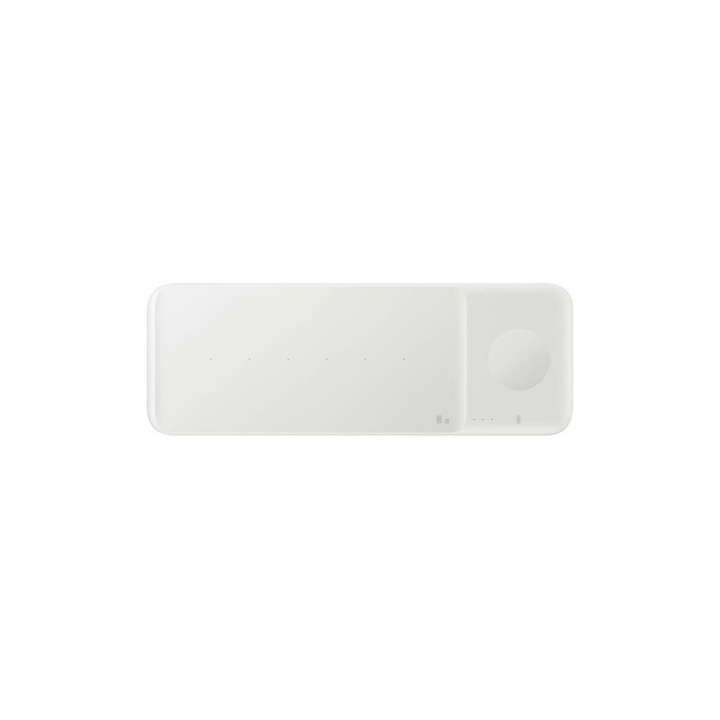Безжично зарядно устройство Samsung Trio Charger EP-P6300 за Android и iOS, Buds and Watch, 9W, бяло