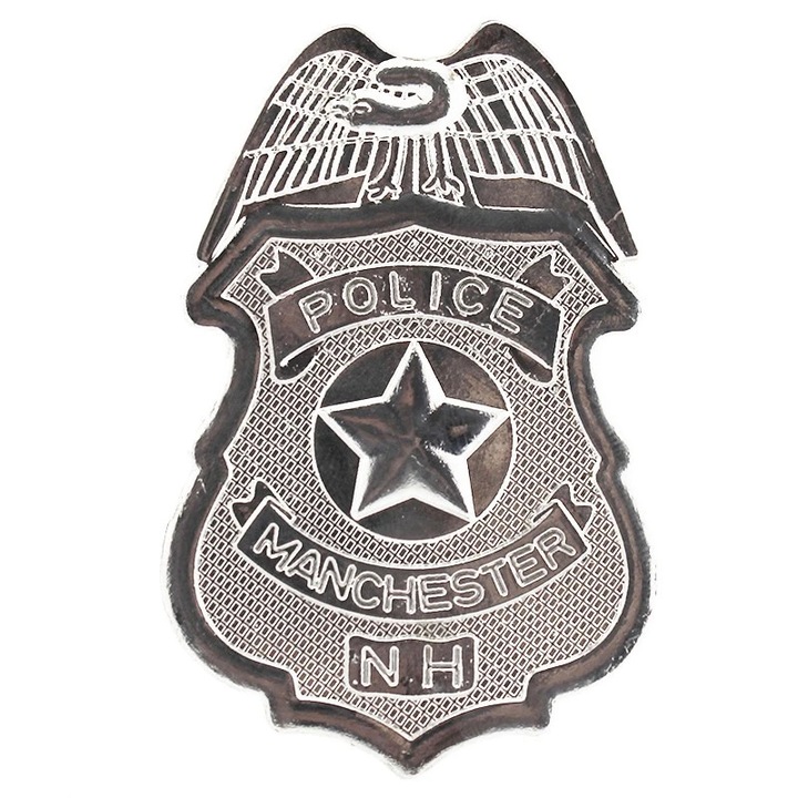 ProCart® Rendőrségi jelvény, fém, biztonsági tűs rögzítő, rendőri öltöny tartozék