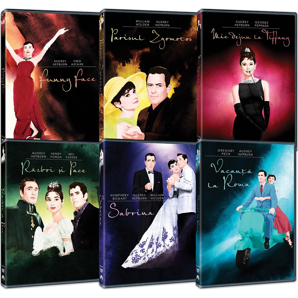 Pachet Audrey Hepburn, 6 DVD