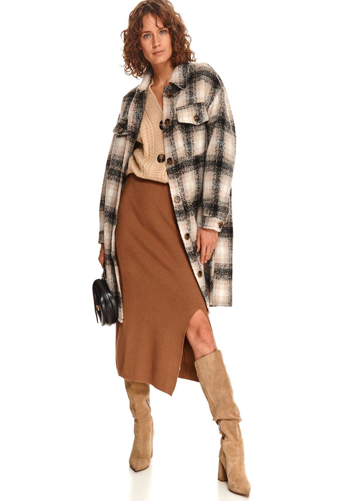 Fusta pentru femei, TOP SECRET, SSD1671, Maro