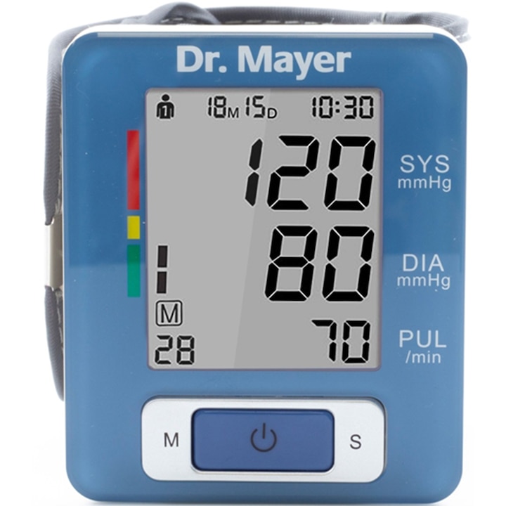 Tensiometru electronic de incheietura Dr. Mayer DRM-BPM60CH