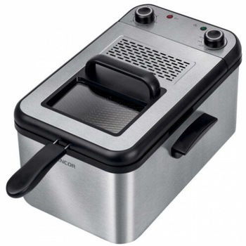 Friteuza Sencor SFR 7200SS, 2200 W, 3.2 L, temperatura reglabila 130-190 grade, Inox Friteuza Sencor SFR 7200SS, 2200 W, 3.2 L, temperatura reglabila 130-190 grade, Inox