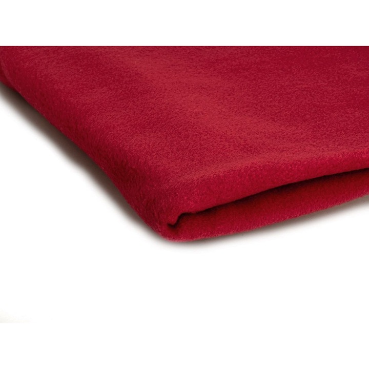 Material pentru tricotat, tip polar, 410 g/mp, Rosu, 50 cm x 155 cm