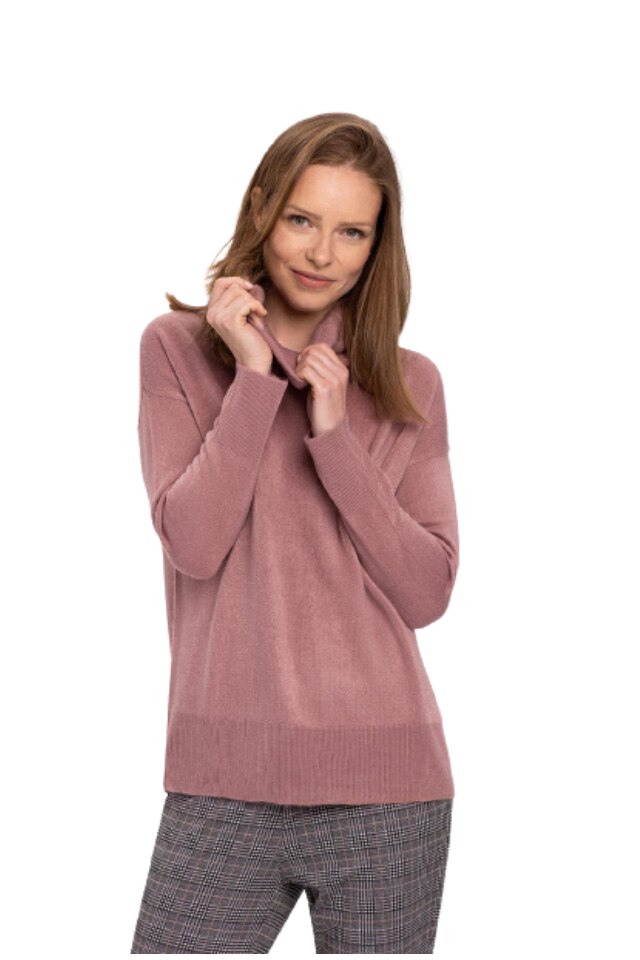 Pulover dama Volcano S-Helen, Acrilic, Roz