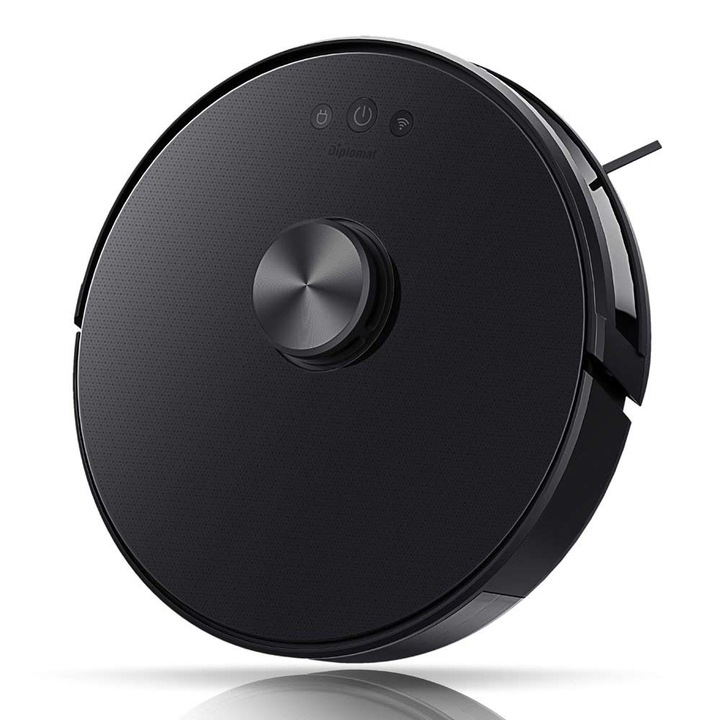 Прахосмукачка робот Diplomat Robbo X13, 3000 mAh Li-ion Батерия, 28 W, Черен