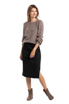 Fusta midi creion Volcano G-Kim, Elastan Fusta midi creion Volcano G-Kim, Elastan