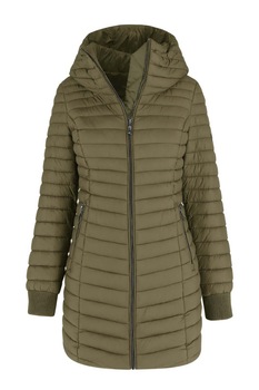 Palton cu gluga Salma, Volcano, Nylon, Verde oliv Palton cu gluga Salma, Volcano, Nylon, Verde oliv