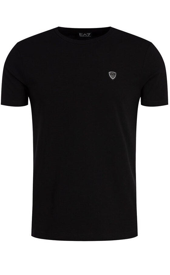 Tricou , Emporio Armani , Slim fit, Negru