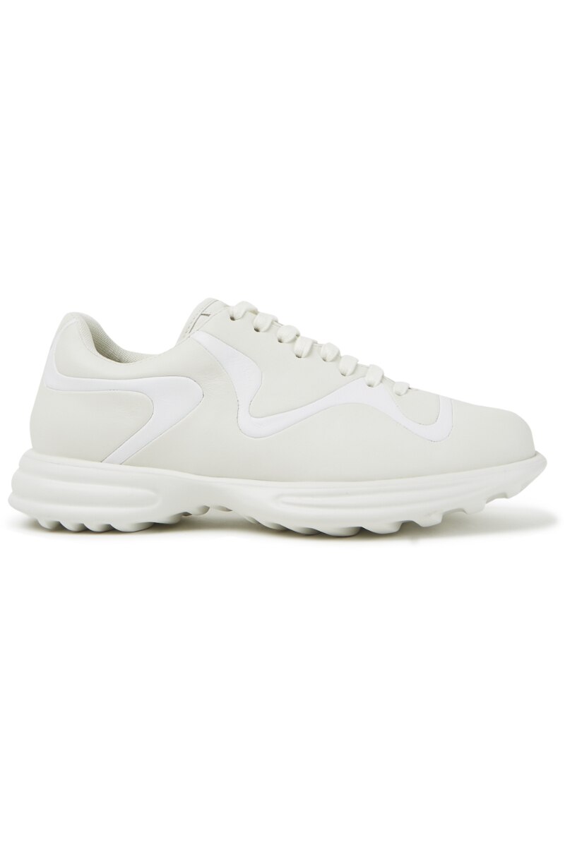 Pantofi sport dama Twins, Camper, Piele naturala, Alb, Alb