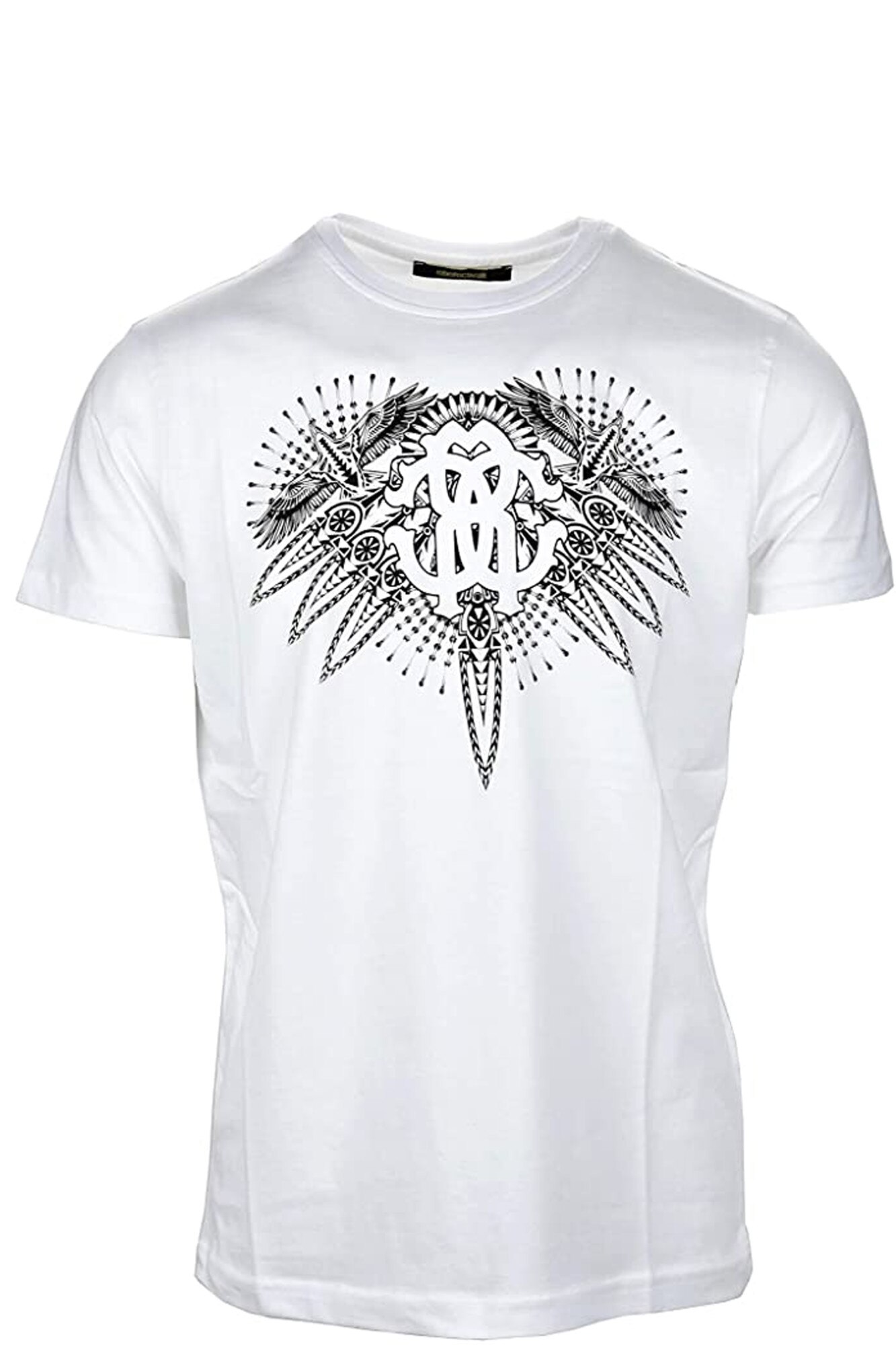 Tricou barbati Roberto Cavalli FST646, Alb