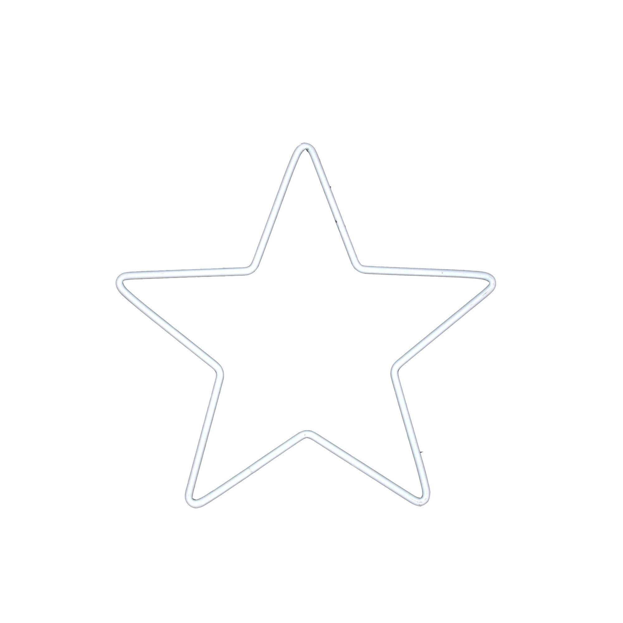 Stea metal alb, capcana de vise, 20 cm