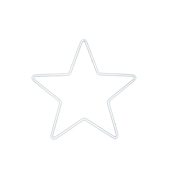 Stea metal alb, capcana de vise, 20 cm Stea metal alb, capcana de vise, 20 cm