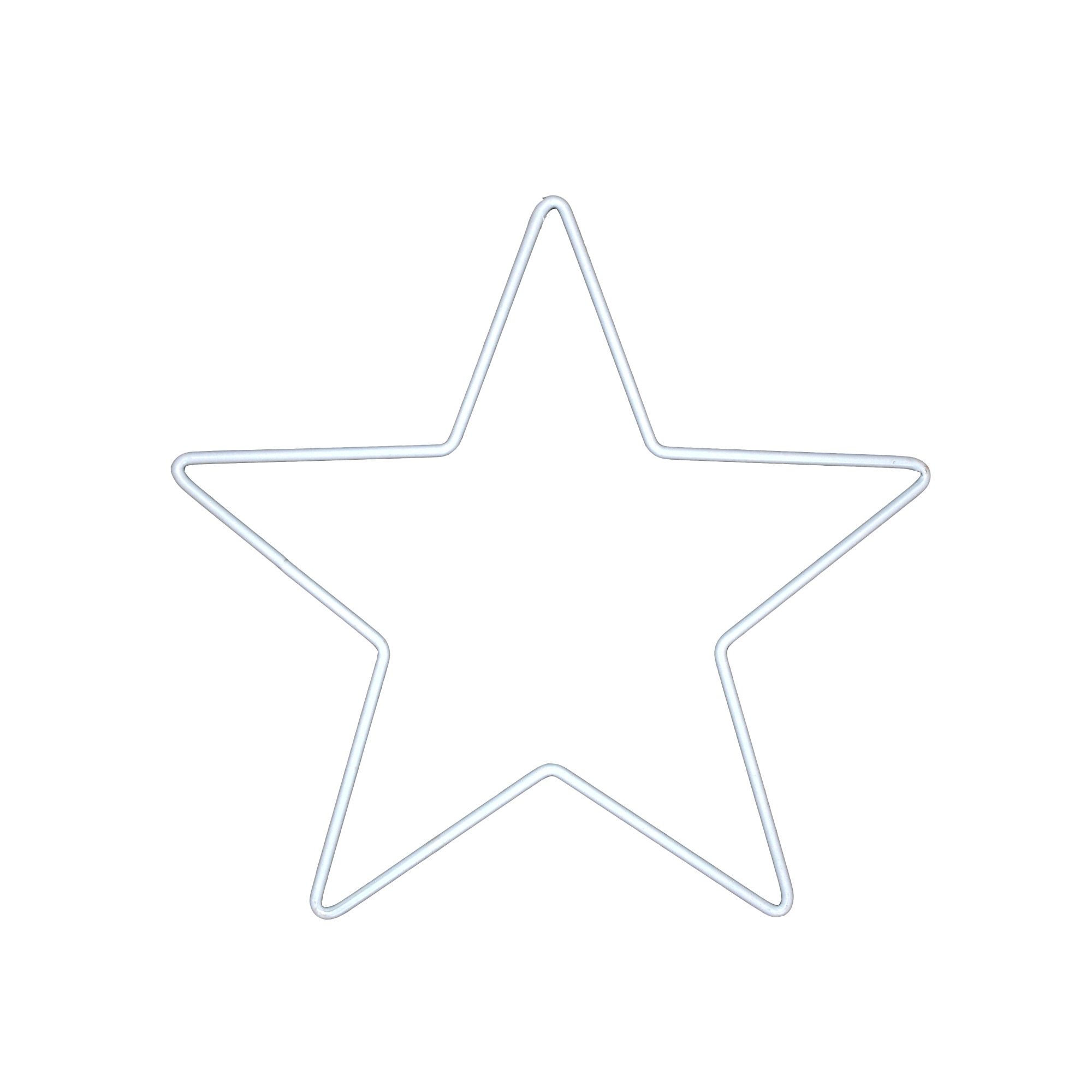 Stea metal alb, capcana de vise, 25 cm