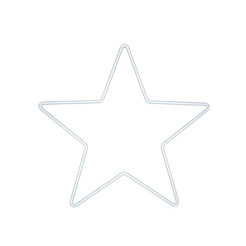 Stea metal alb, capcana de vise, 25 cm Stea metal alb, capcana de vise, 25 cm