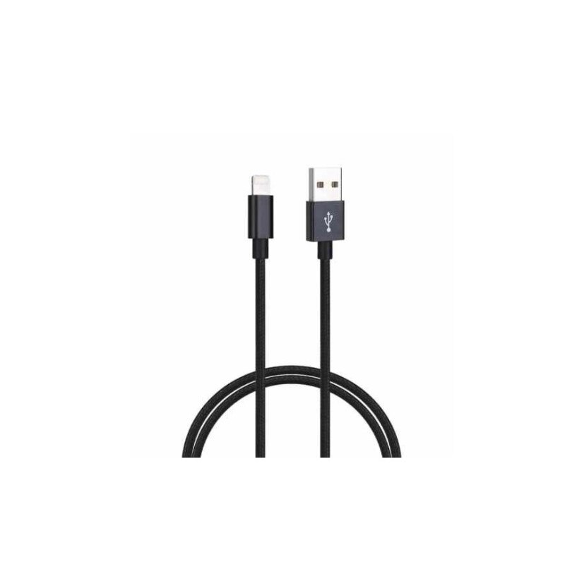 Cablu de date pentru iPhone/iPad, 2M, ranforsat, cu conector Lightning