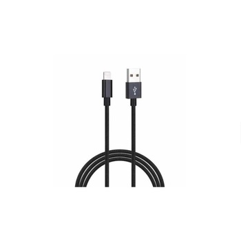 Cablu de date ranforsat, pentru iPhone/iPad cu conector Lightning, negru, 3m Cablu de date ranforsat, pentru iPhone/iPad cu conector Lightning, negru, 3m
