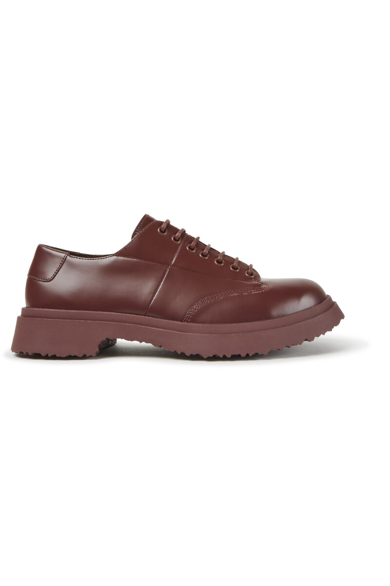 Pantofi Walden, Camper, Burgundia, piele naturala, casual, maro, Maro
