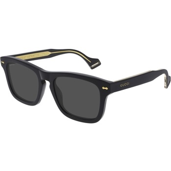 Ochelari de soare de barbati Gucci GG0735S 001, Negru, 53 mm Ochelari de soare de barbati Gucci GG0735S 001, Negru, 53 mm