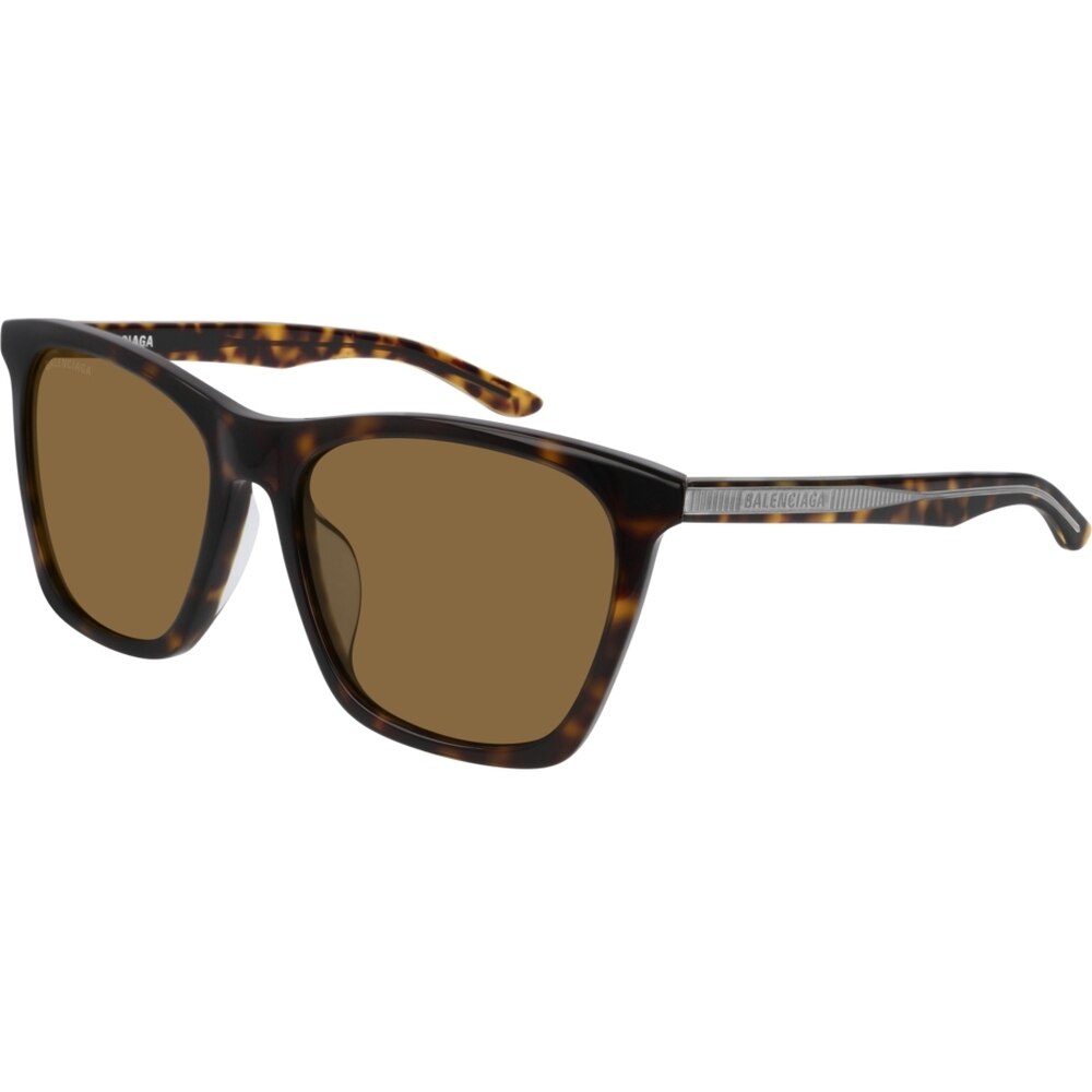 Ochelari de soare unisex Balenciaga BB0017SK 002, Havana, 57 mm