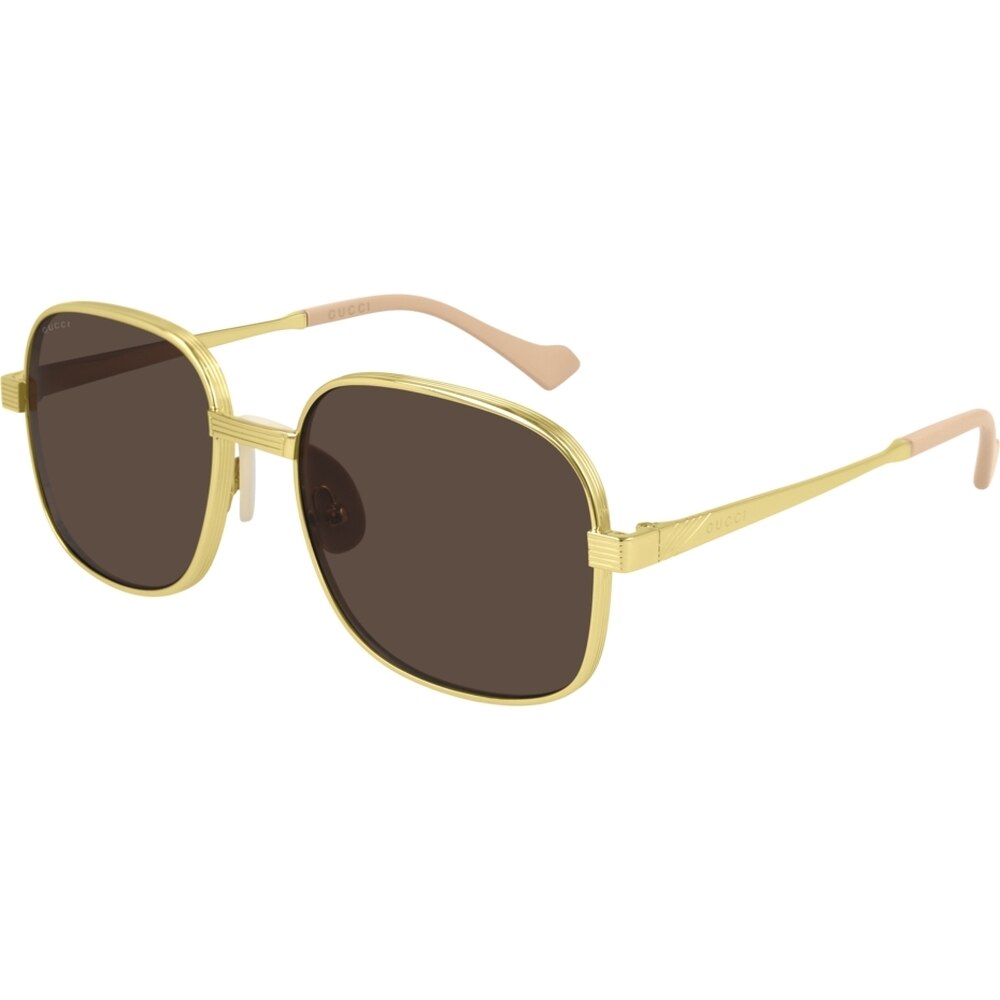 Ochelari de soare de barbati Gucci GG0788S 002, Auriu, 55 mm