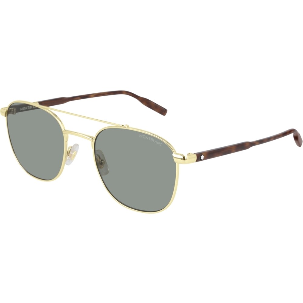 Ochelari de soare de barbati Montblanc MB0114S 003, Auriu, 54 mm
