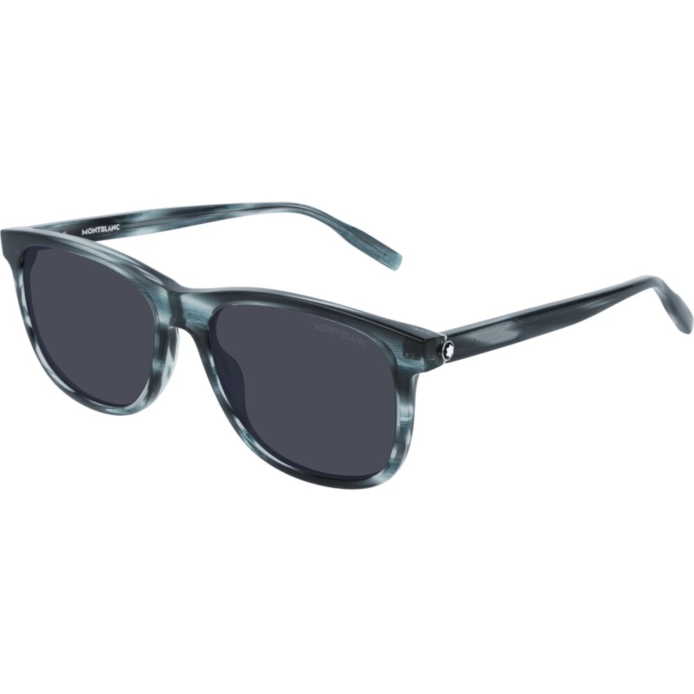 Ochelari de soare de barbati Montblanc MB0013S 004, Albastru, 56 mm
