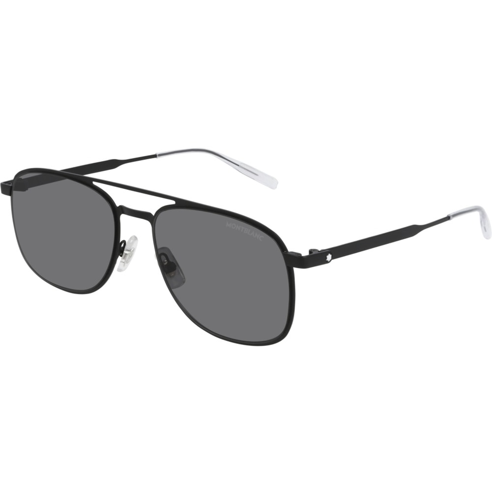 Ochelari de soare de barbati Montblanc MB0143S 001, Negru, 55 mm