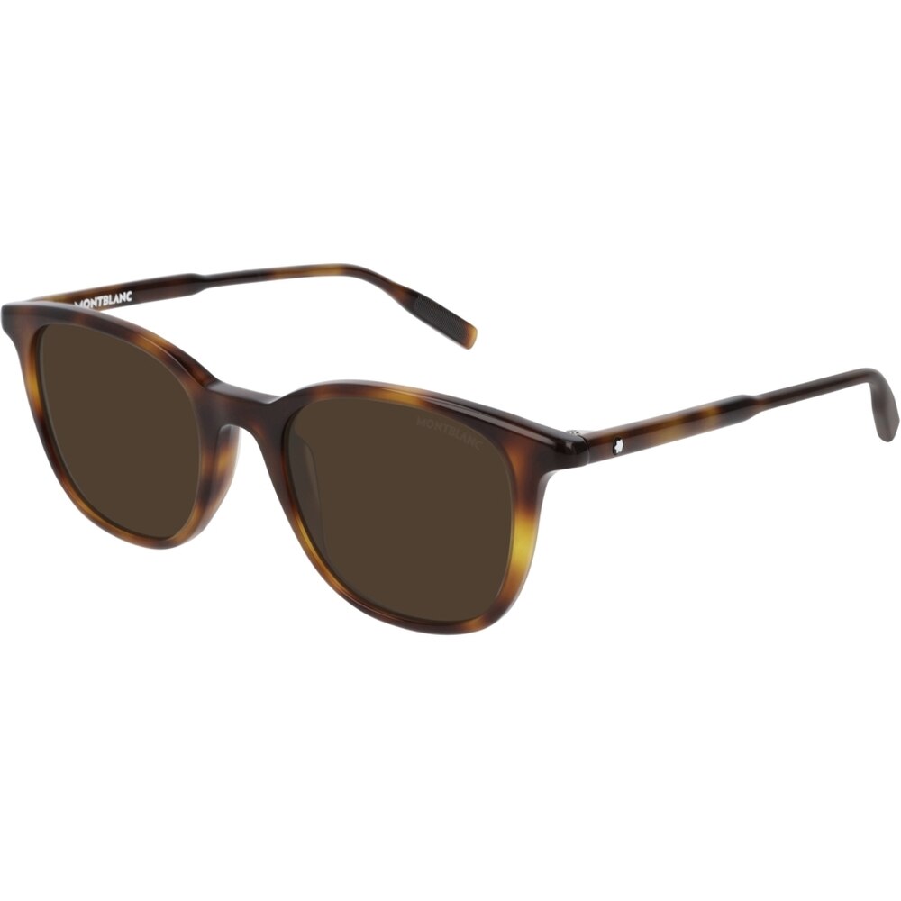 Ochelari de soare de barbati Montblanc MB0006S 002, Havana, 52 mm
