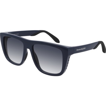 Ochelari de soare unisex Alexander McQueen AM0293S 004, Albastru, 55 mm Ochelari de soare unisex Alexander McQueen AM0293S 004, Albastru, 55 mm