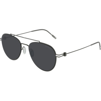 Ochelari de soare unisex Montblanc MB0001S 006, Argintiu, 56 mm Ochelari de soare unisex Montblanc MB0001S 006, Argintiu, 56 mm