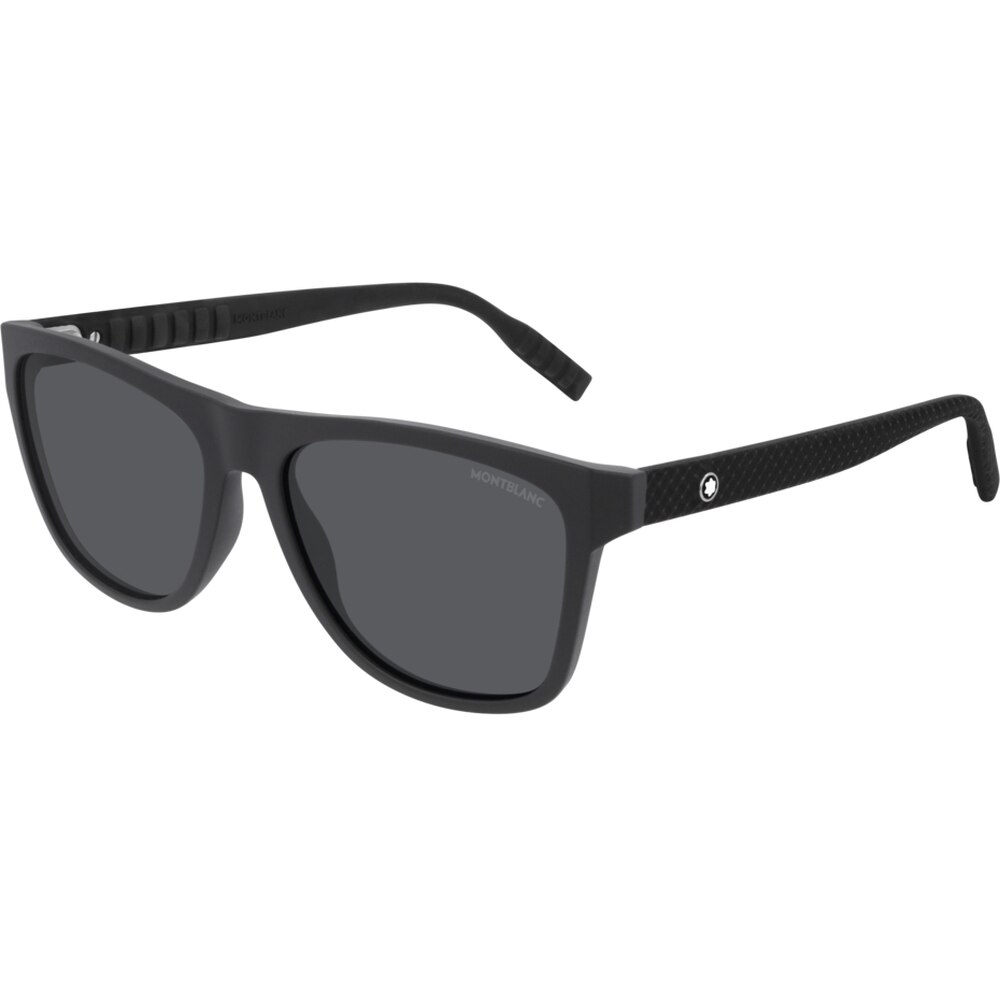 Ochelari de soare de barbati Montblanc MB0062S 005, polarizati, Negru, 56 mm
