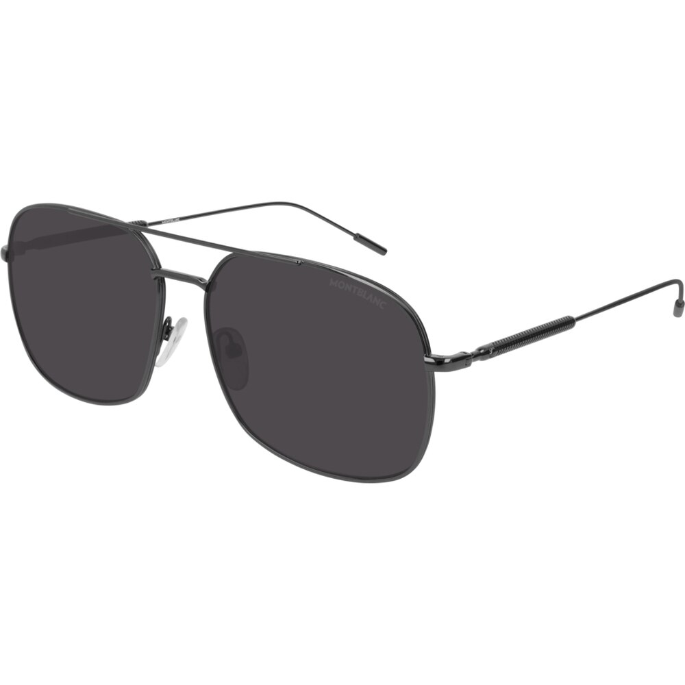 Ochelari de soare de barbati Montblanc MB0046S 001, Argintiu, 61 mm