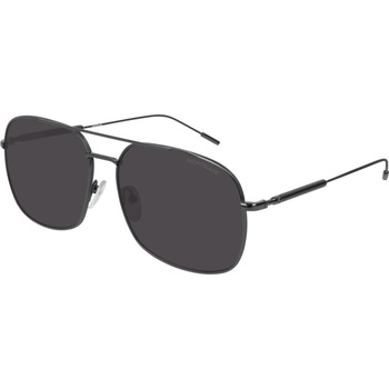 Ochelari de soare de barbati Montblanc MB0046S 001, Argintiu, 61 mm Ochelari de soare de barbati Montblanc MB0046S 001, Argintiu, 61 mm