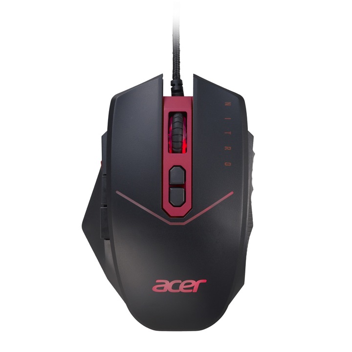 Мишка Gaming Acer Nitro, Черен/Червен