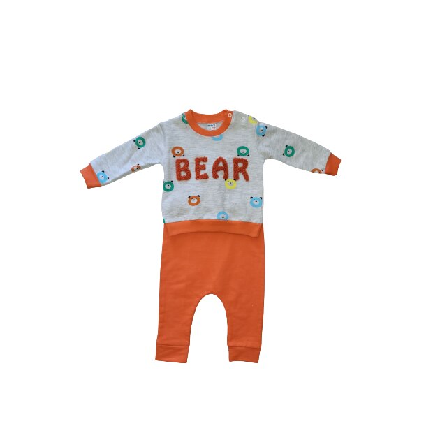 Costum sport, Trening bumbac, multicolor, 2 piese