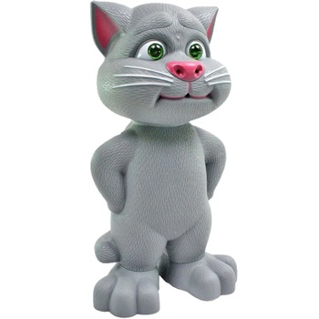 Jucarie Interactiva Talking Tom Zenuk® - Motanul Inteligent, Vorbeste si Repeta Tot Ce Aude, 30 cm, Gri Jucarie Interactiva Talking Tom Zenuk® - Motanul Inteligent, Vorbeste si Repeta Tot Ce Aude, 30 cm, Gri