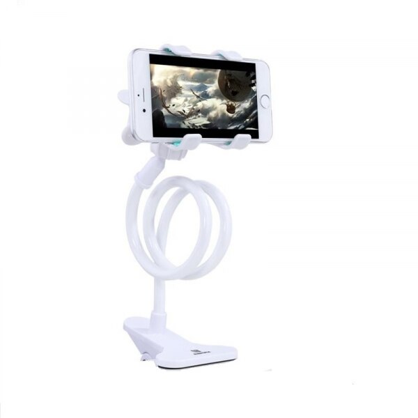 Suport Flexibil pentru Telefon, Compatibil Universal 50 cm, Alb