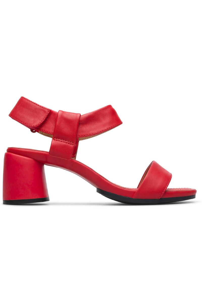 Sandale dama Upright, Camper, Piele naturala, Rosu, Rosu