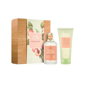 Set unisex ACQUA cologne WHITE PEACH & CORIANDER, Apa de colonie 170 ml, Gel de dus 200 ml Set unisex ACQUA cologne WHITE PEACH & CORIANDER, Apa de colonie 170 ml, Gel de dus 200 ml