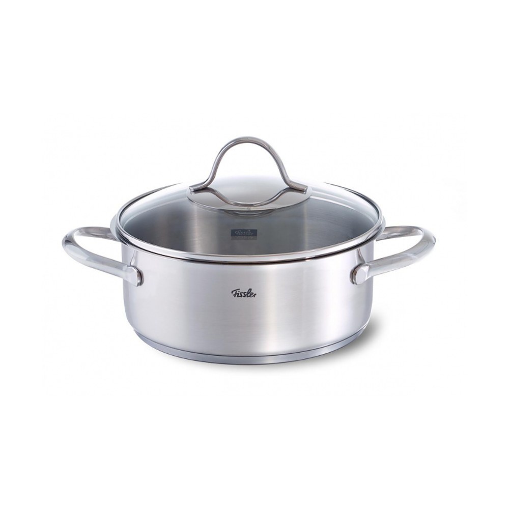 Oala cu capac FISSLER Paris, Otel inoxidabil, 3.9 L, Argintiu