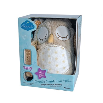 Jucarie de plus Cloud B - Nighty Night, Bufnita somnoroasa Jucarie de plus Cloud B - Nighty Night, Bufnita somnoroasa