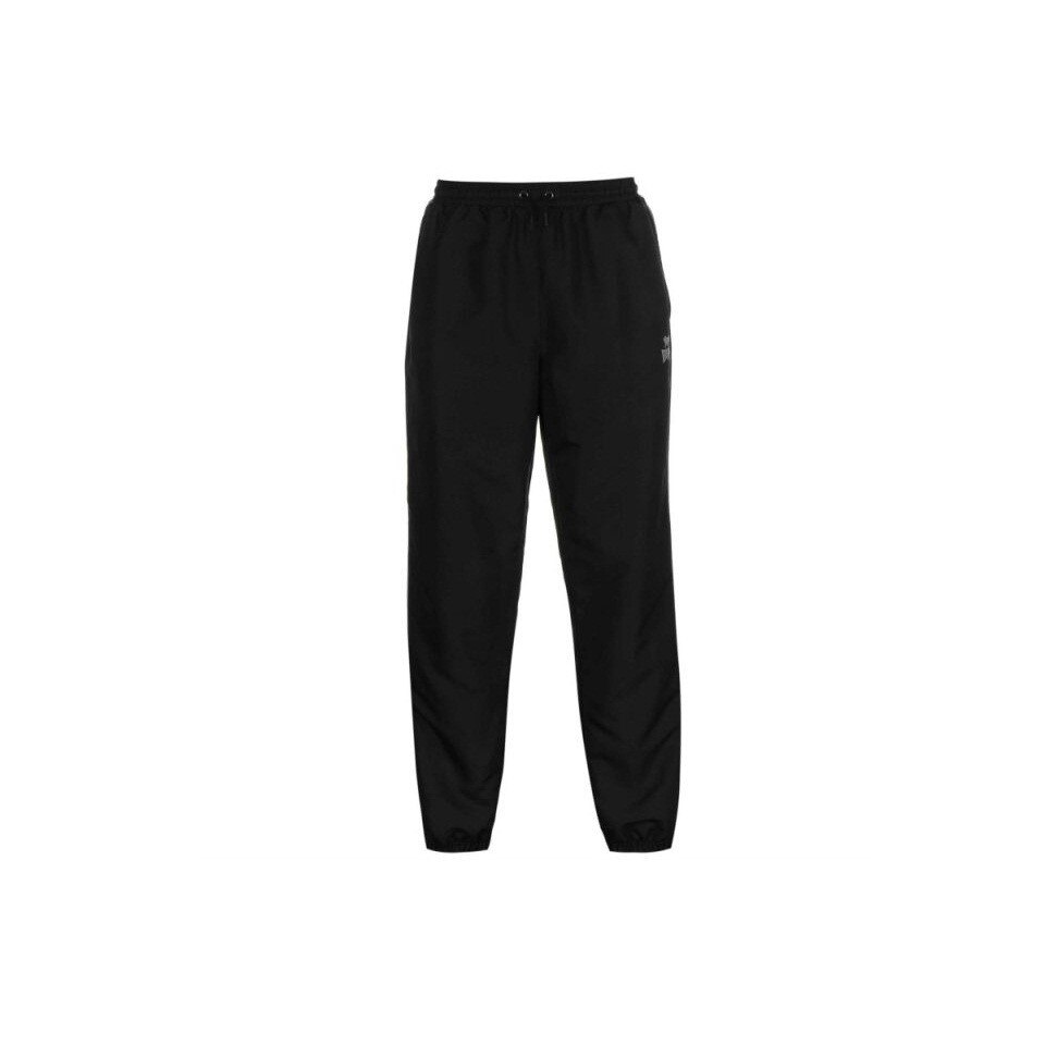 Pantaloni sport barbati Lonsdale 2S CH, Poliester/Bumbac, Negru/Gri, XL