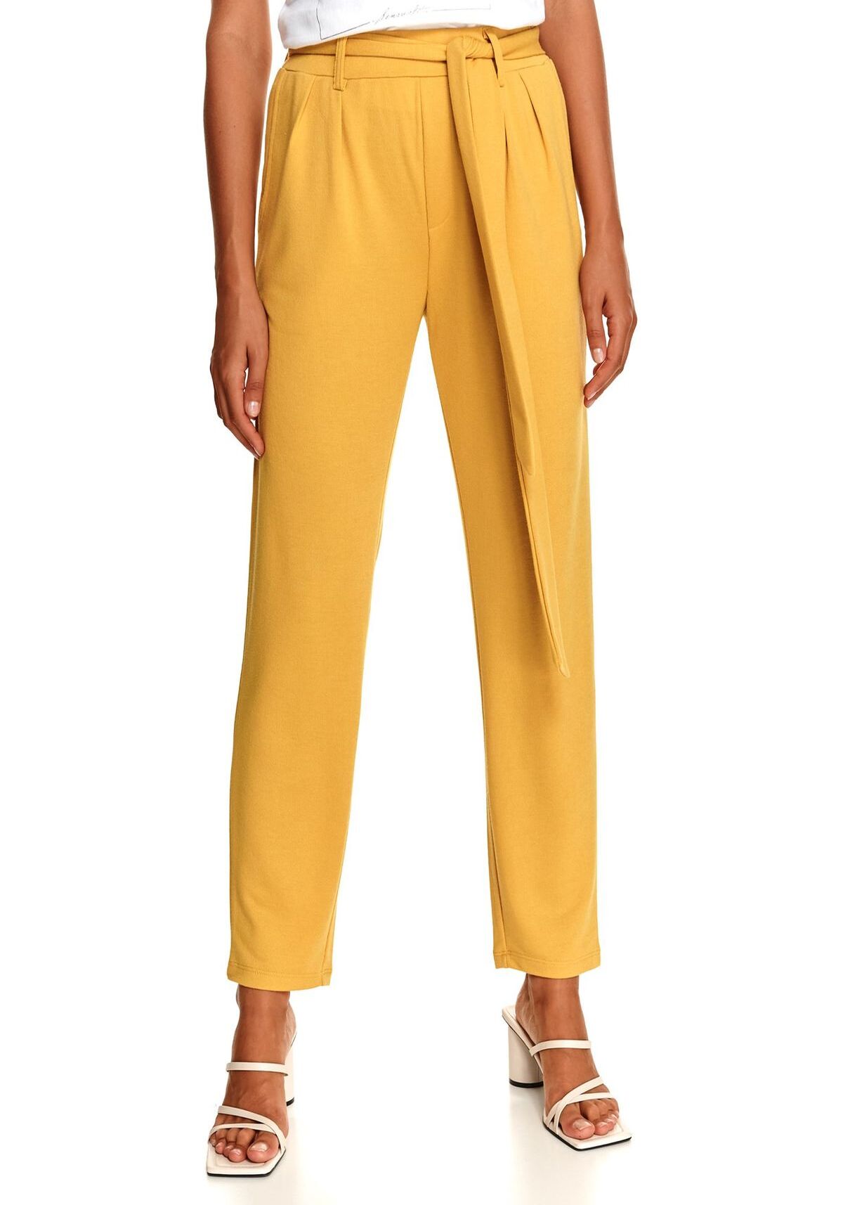 Pantaloni femei, TOP SECRET, SSP3848, Galben