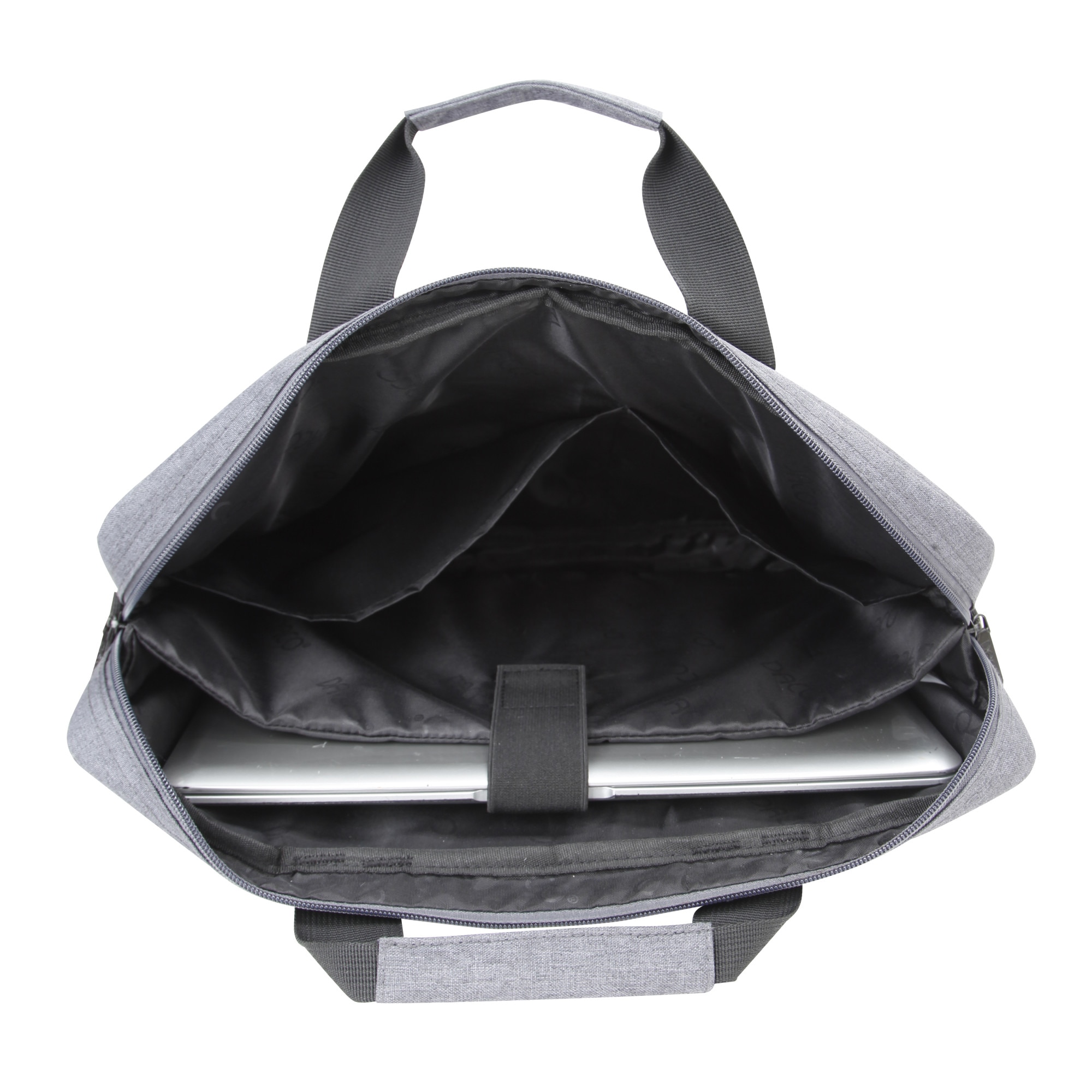 Geanta laptop, Daco, 41.5 x 6.6 x 31 cm, Gri/Negru